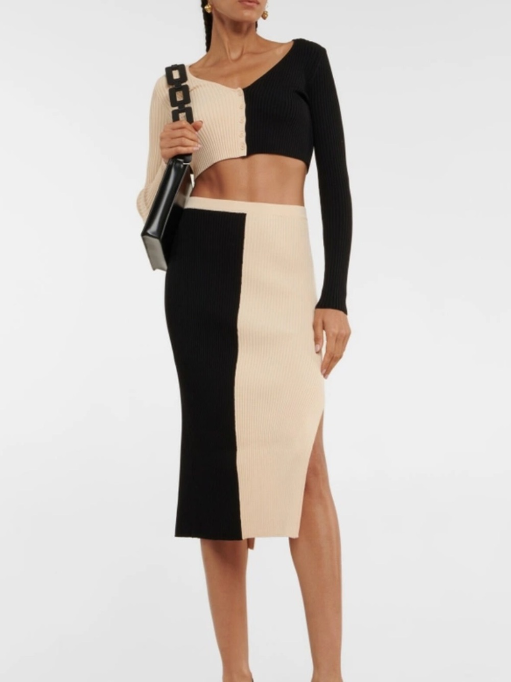 Staud Lorraine Midi Skirt Sz M
